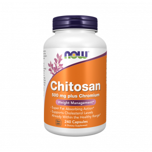 NOW Chitosan Plus 500 mg, 240 капсул