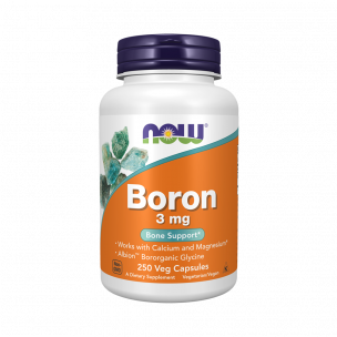 NOW Boron 3 mg, 250 капсул