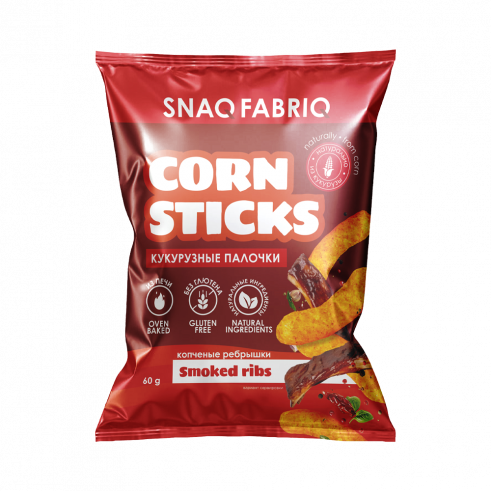 Snaq Fabriq Кукурузные палочки, 60 грамм