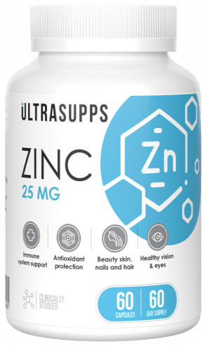 Ultrasupps Zinc, 60 капсул