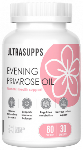 Ultrasupps Evening Primrose Oil, 60 капсул