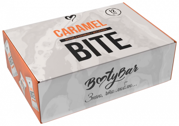 BootyBar Caramel Bite, 12 х 15 грамм