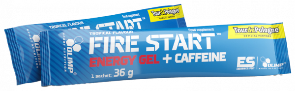 Olimp Sport Nutrition Fire Start Energy Gel + Caffeine, Фаер Старт Энэрджи гель + Кофеин, 36 грамм