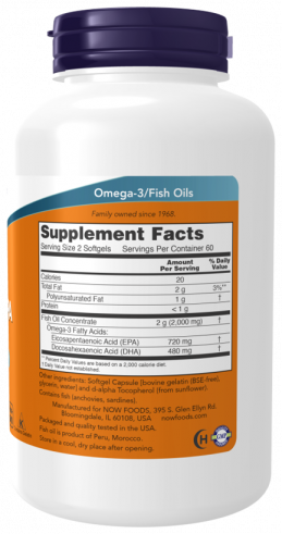 NOW Super Omega EPA, 120 капсул