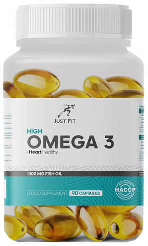 Just Fit Omega-3 1000, Омега-3 1000, 90 капсул