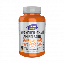 NOW Branched Chain Amino Acids, БСАА, 120 капсул
