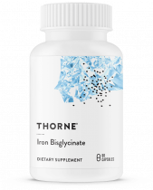 Thorne Iron Bisglycinate, Железо Бисглицинат, 60 капсул